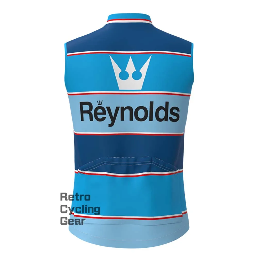 1990s blue Reynolds Fleece Retro Cycling Vest