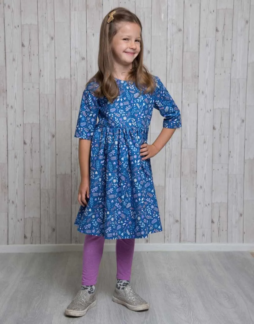 Amelie Girl's Dress Sewing Pattern, Emporia Patterns