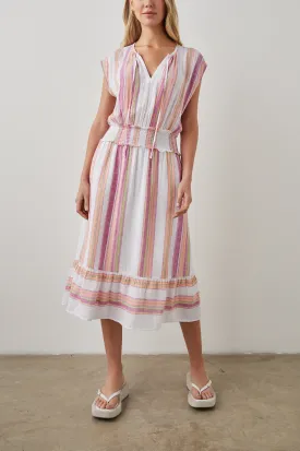 ASHLYN DRESS - HIBISCUS STRIPE