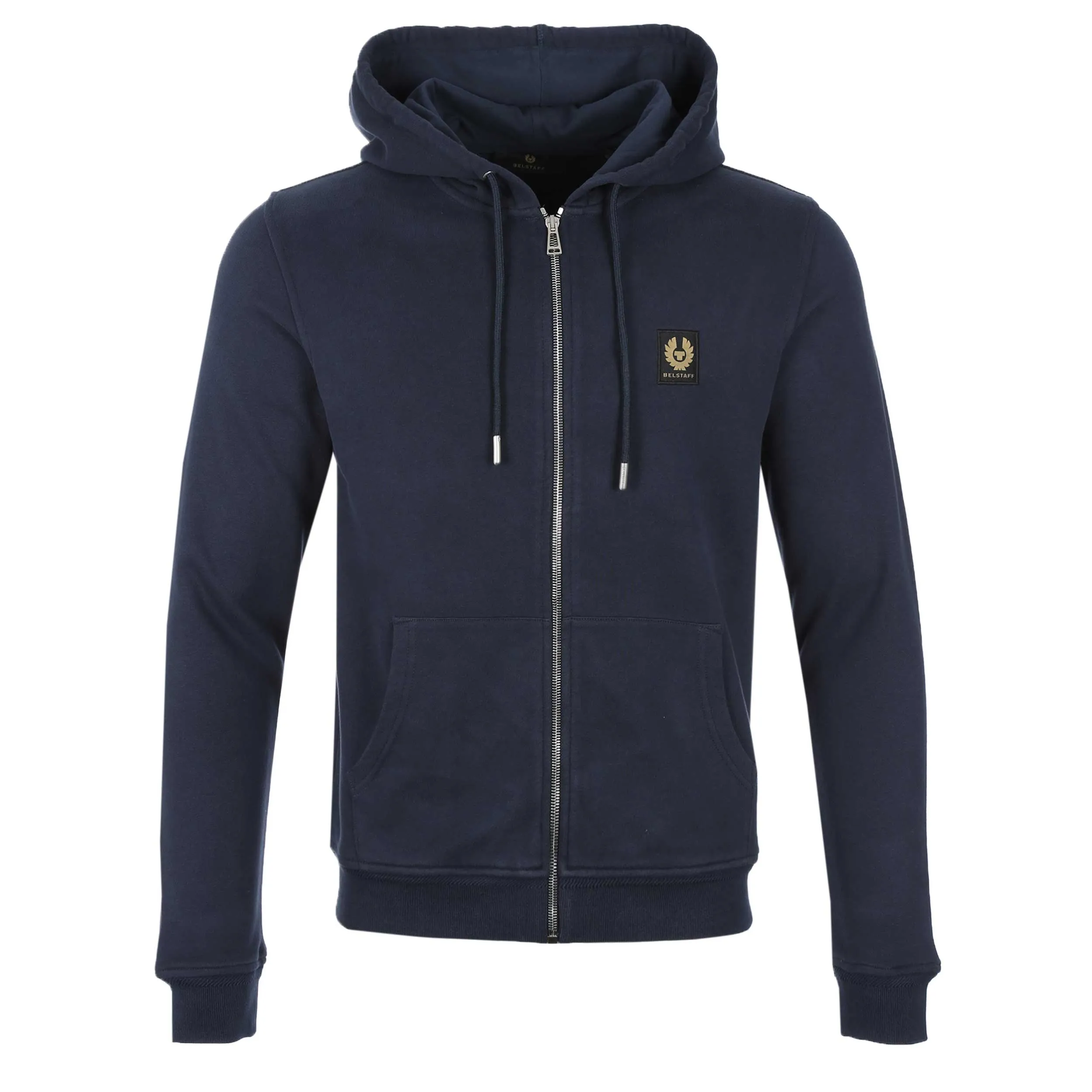 Belstaff Full Zip Hoodie Sweat Top in Navy