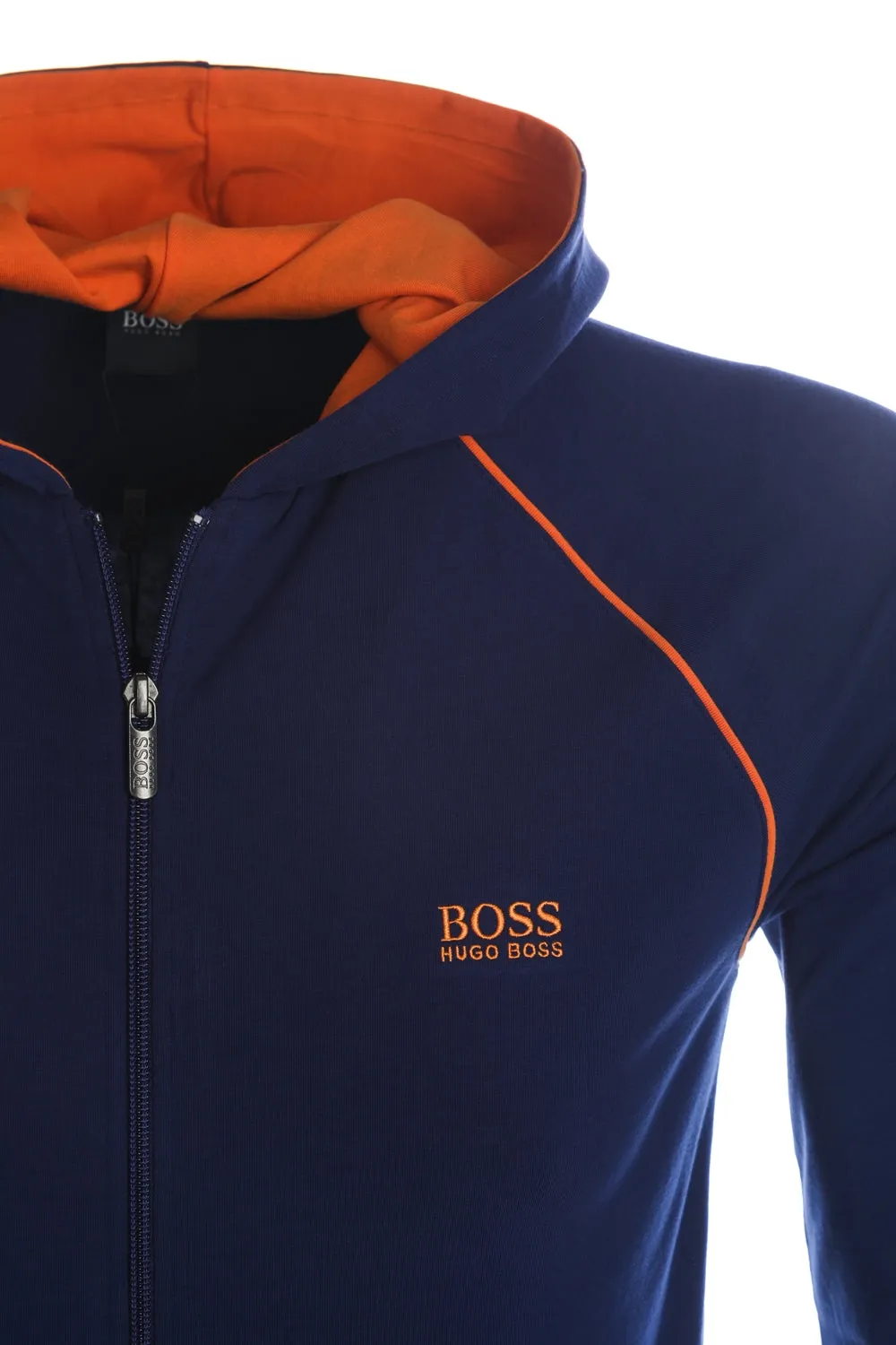 BOSS Mix & Match Jacket H Sweat Top in Blue & Orange