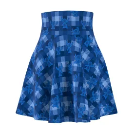 Disney Lilo And Stitch 626 Plaid Women's Skater Skirt