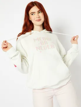 Disney Marie Meow Or Never Ecru Hoodie