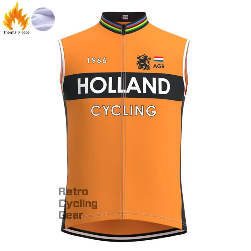 Holland Fleece Retro Cycling Vest