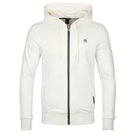 Moose Knuckles Dundas Hoodie Sweat Top in Plaster Off White