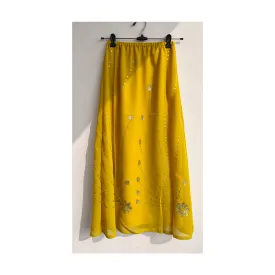 Mustard sequins skirt