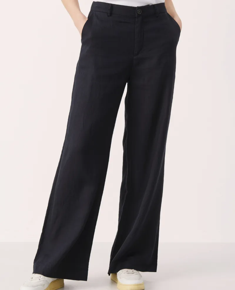 Part Two Ninnes Dark Navy Trouser