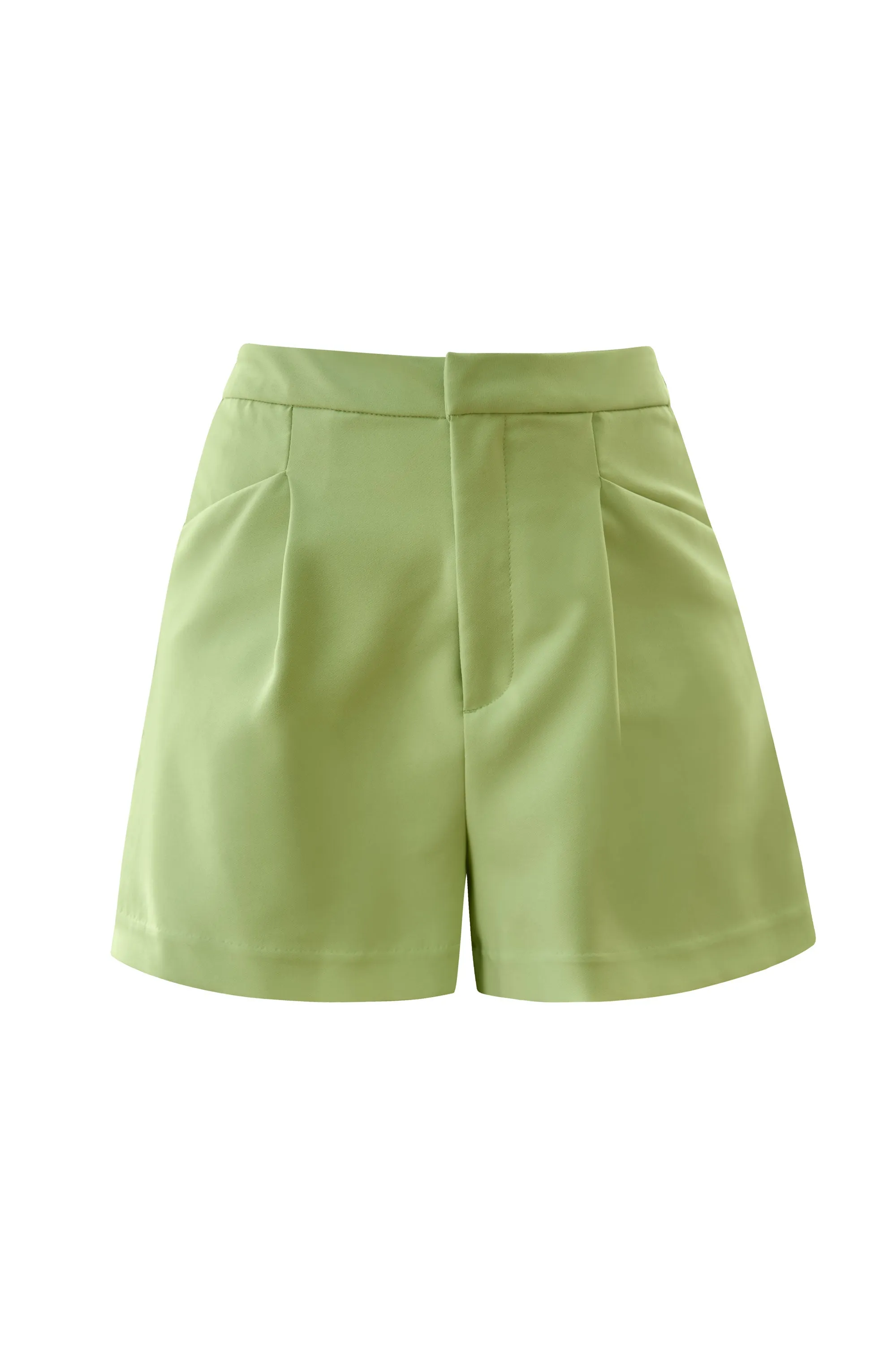 Refreshed Lime High Waisted Shorts