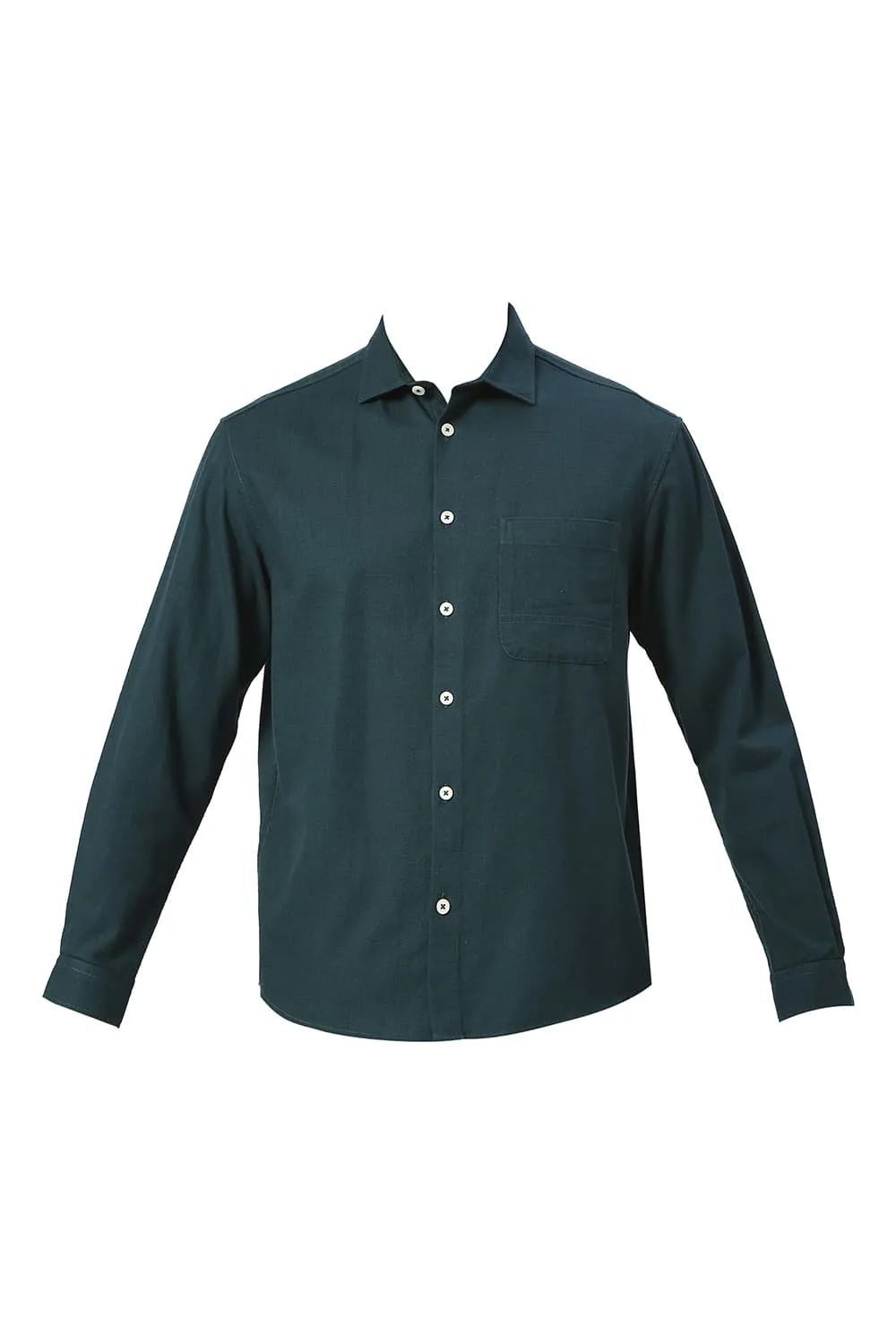 Relaxed Fit Cotton Hopsack Slub Dobby Shirt