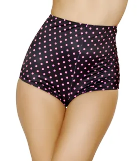 Roma Rave & Festival Wear- High-Waisted Black/Pink Shorts