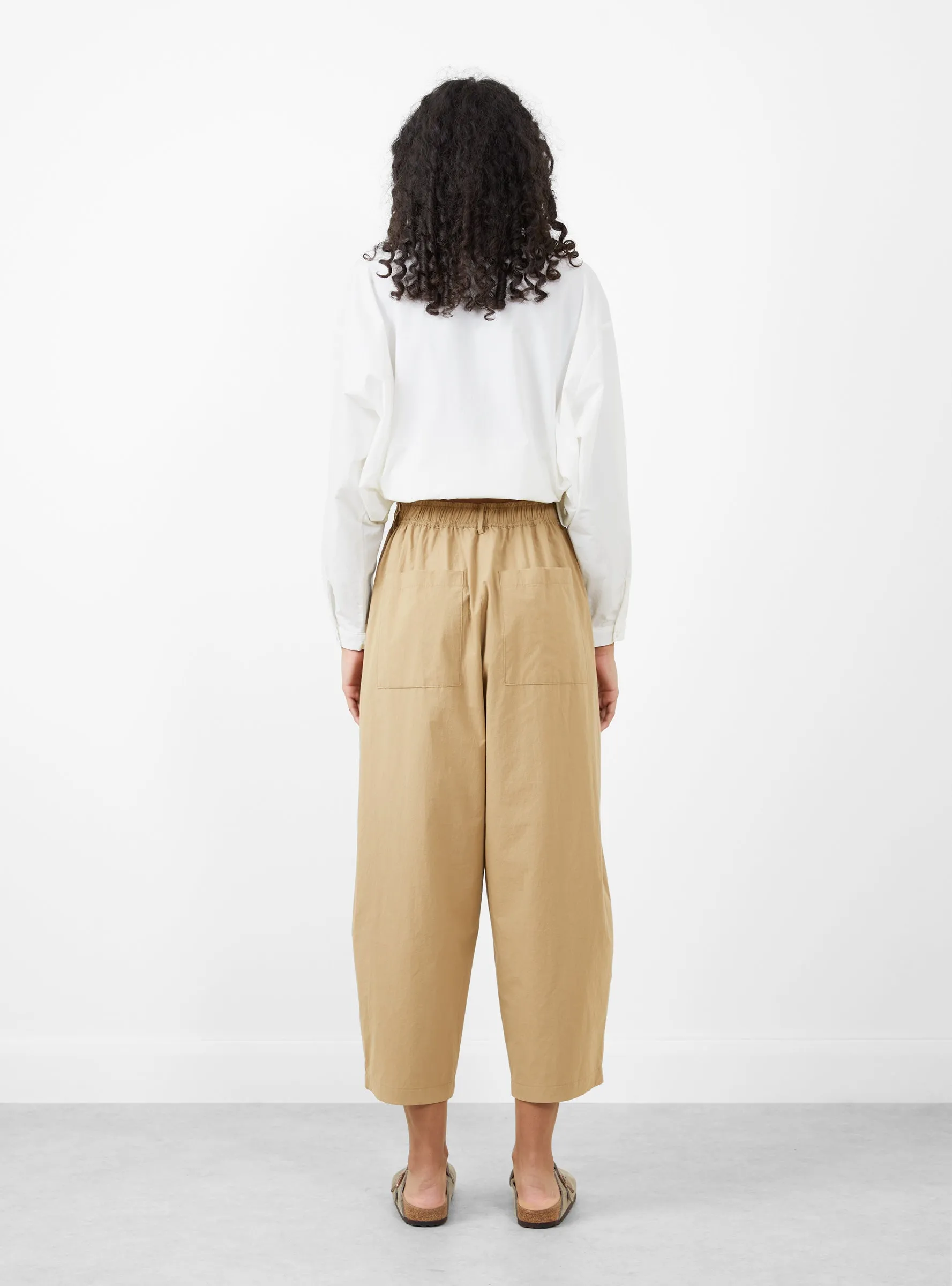 Voluminous Pleat Pant Khaki